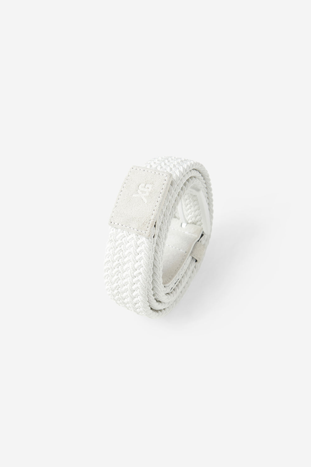 Carya white braided belt