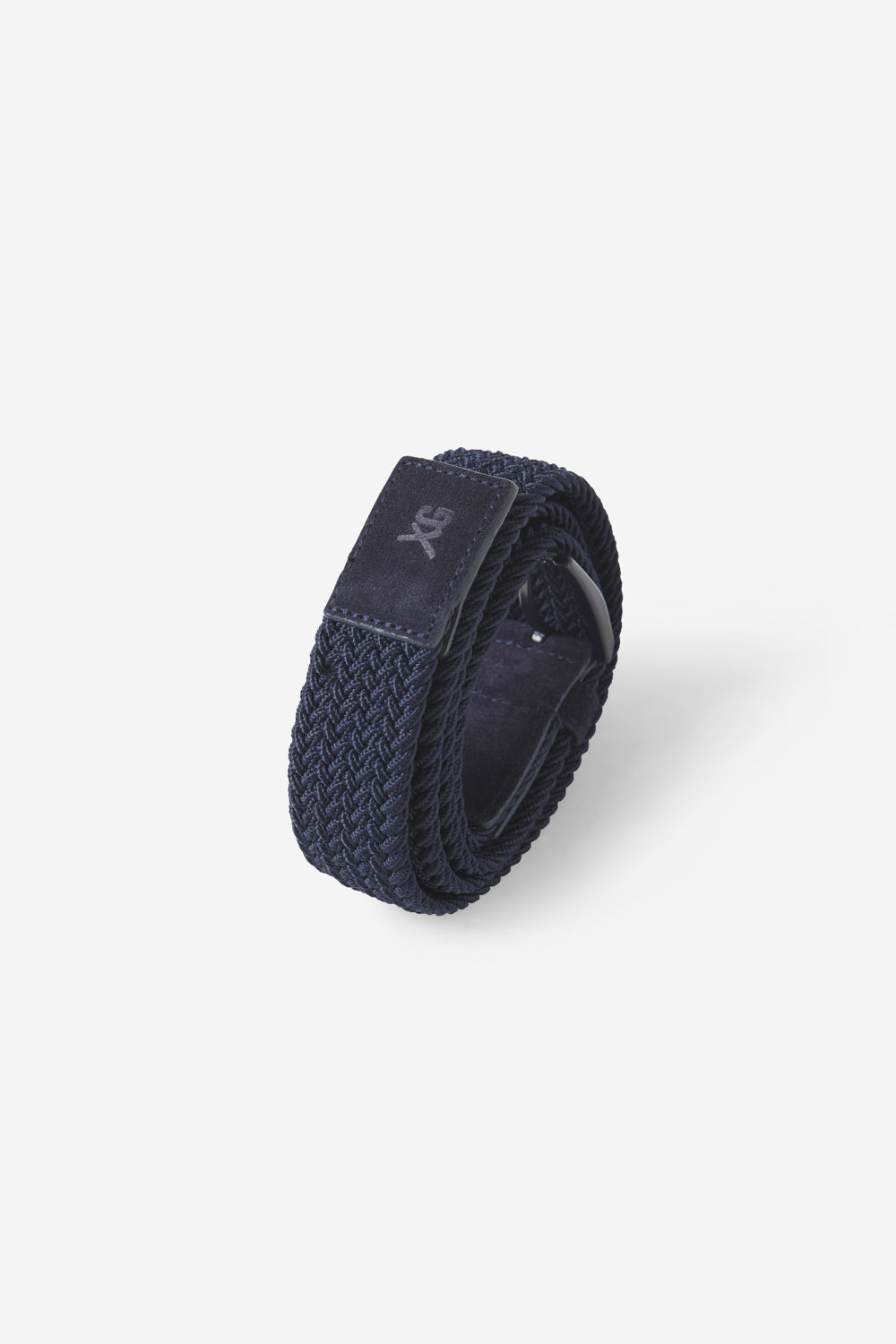 Carya navy braided belt